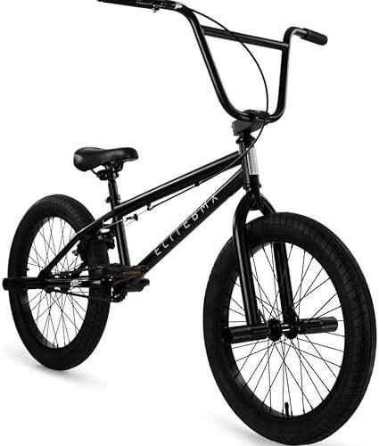 Elite BMX Stealth Freestyle Bike for Youth  Adults Durable Steel Frame