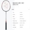 YONEX Nanoflare 001 Ability Badminton Racquet (Strung) Graphite Frame HiFlex Slim Shaft Racket BlackRed