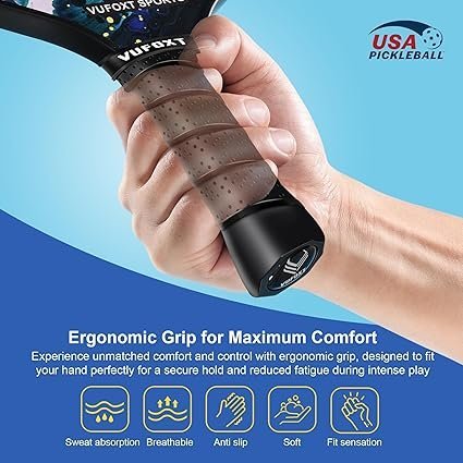 Pickleball Paddles Set of 24 USAPA Approved 99.99 Carbon Fiber Surface